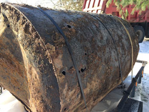 Oil tank removed by Norcon Environmental